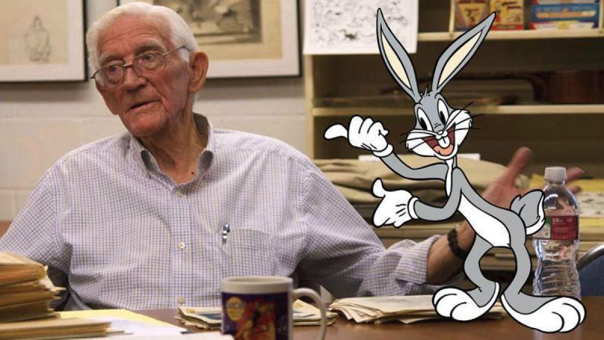 Robert Bob Givens y su famoso conejo.-EL PERIÓDICO