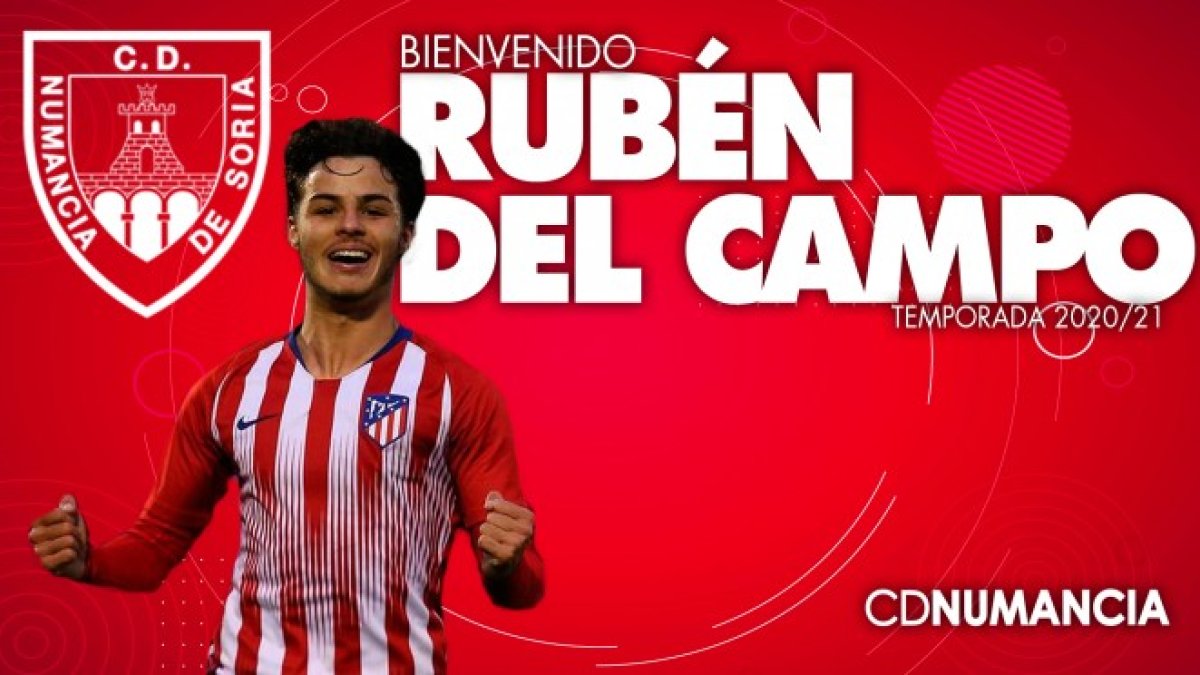 Rubén del campo, nuevo delantero del Numancia. CD NUMANCIA
