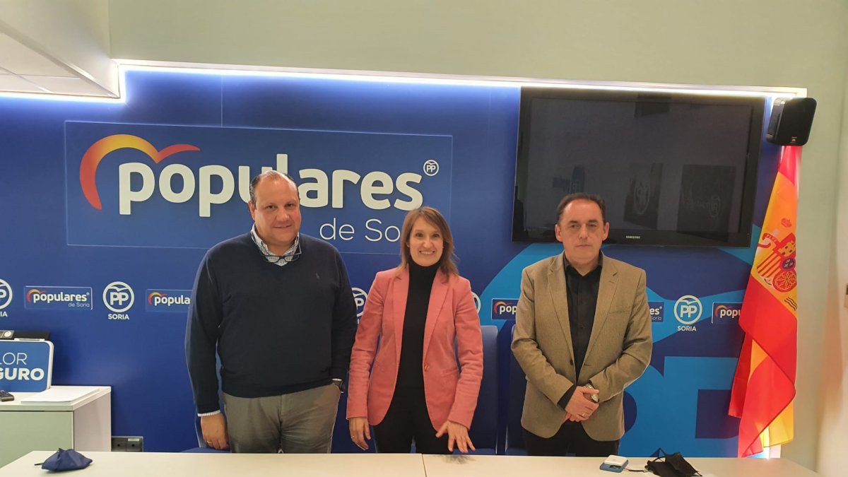 Pedro Heras, Rocío Lucas y Benito Serrano. HDS