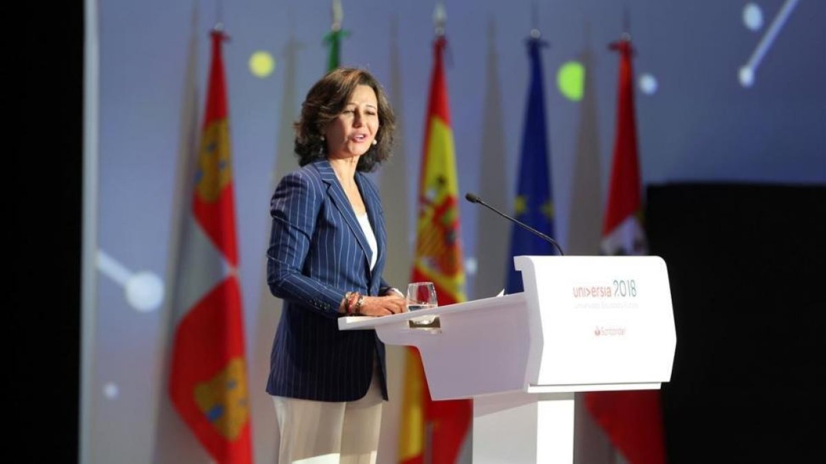 Ana Patricia Botín, presidenta del Banco Santander, en Madrid.-JMGARCÍA