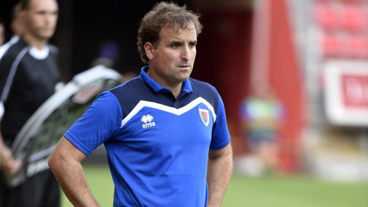 El entrenador numantino Jagoba Arrasate.-Valentín Guisande