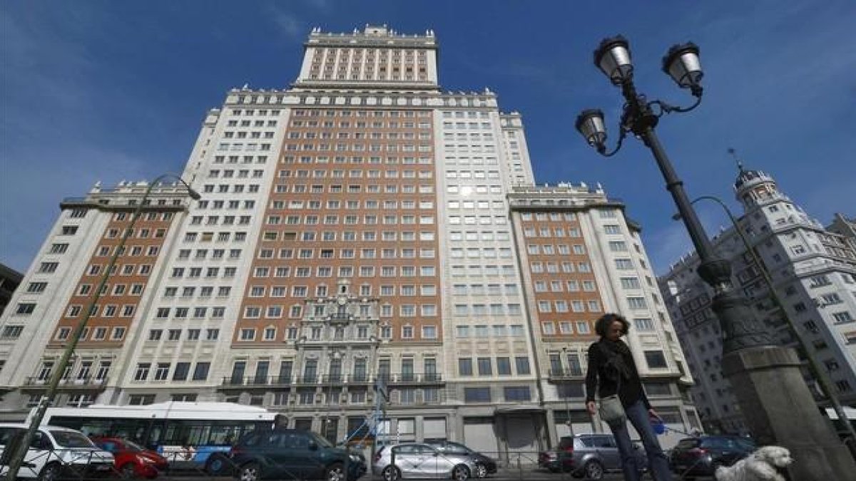 El Edificio España, de Madrid.-AFP