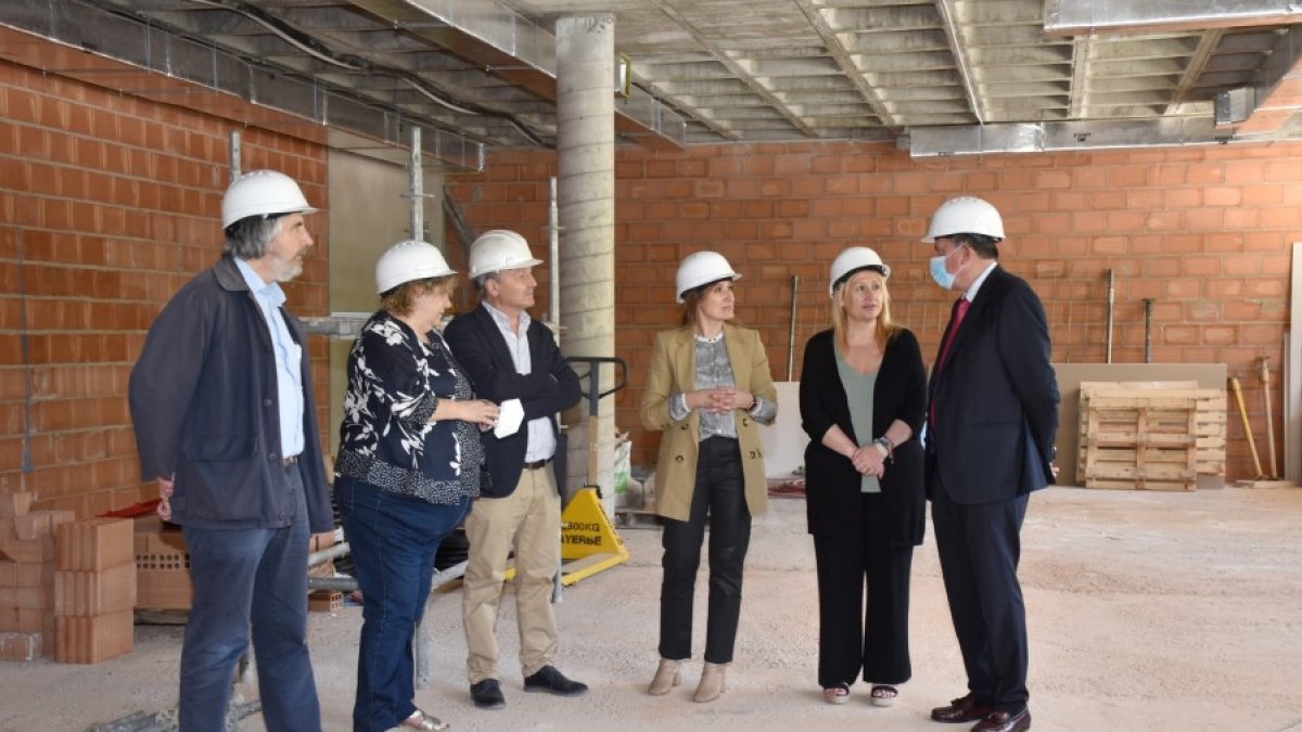 Visita reciente a las obras del colegio Infantes de Lara. HDS
