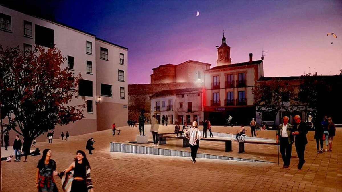 Recreación de cómo quedará la plaza.-HDS