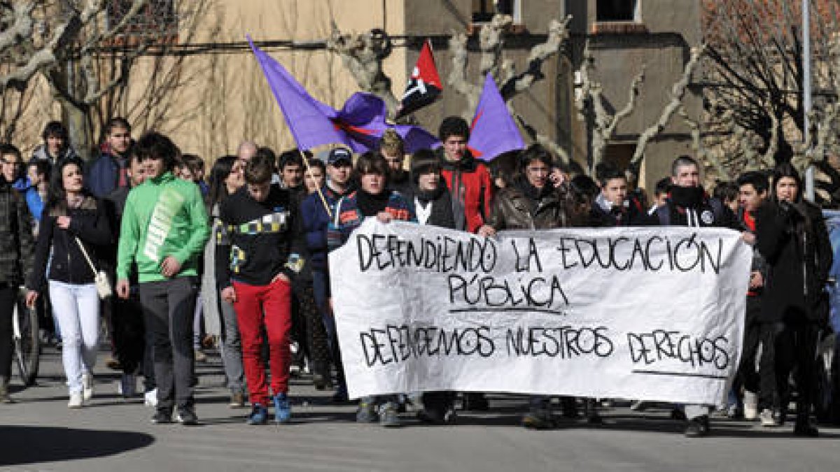 Manifestación de ayer. VALENTÍN GUISANDE-