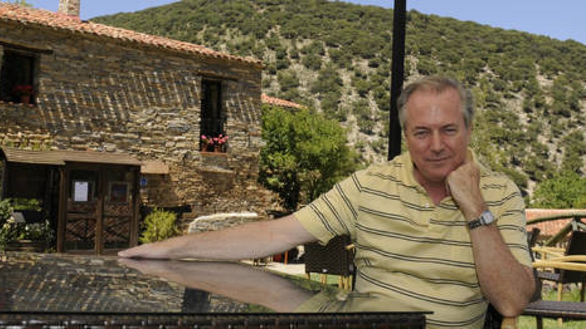 Richard Vaughan durante su estancia en Valdelavilla. / VALENTÍN GUISANDE-