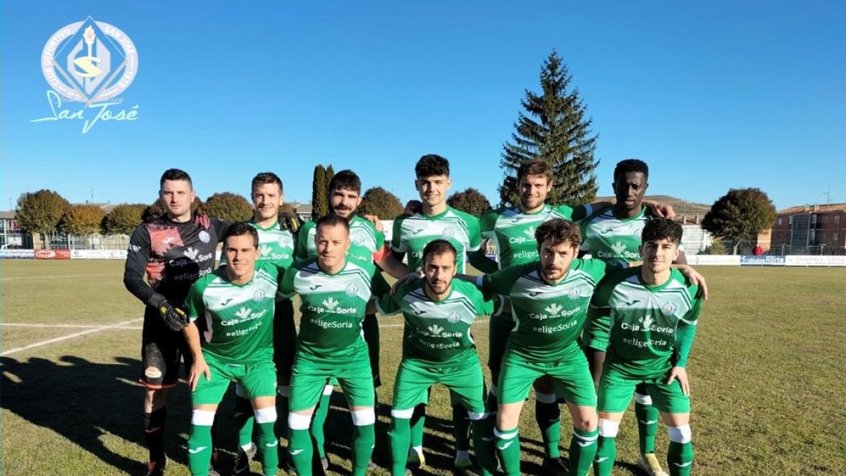 Once inicial del San José que ganaba el pasado fin de semana en el campo del Briviesca. Twitter San José