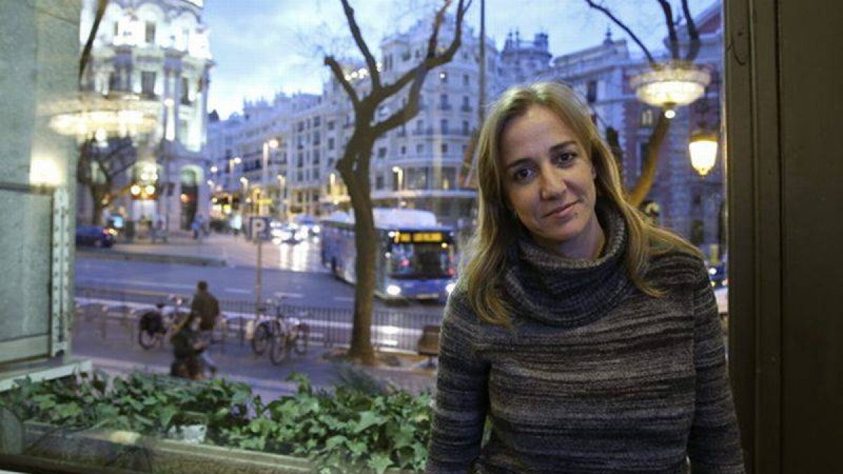 La excandidata autonómica de IU, Tania Sánchez, en Madrid.-Foto: EFE