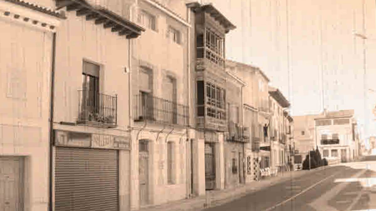 Imagen antigua de Langa de Duero.-HDS