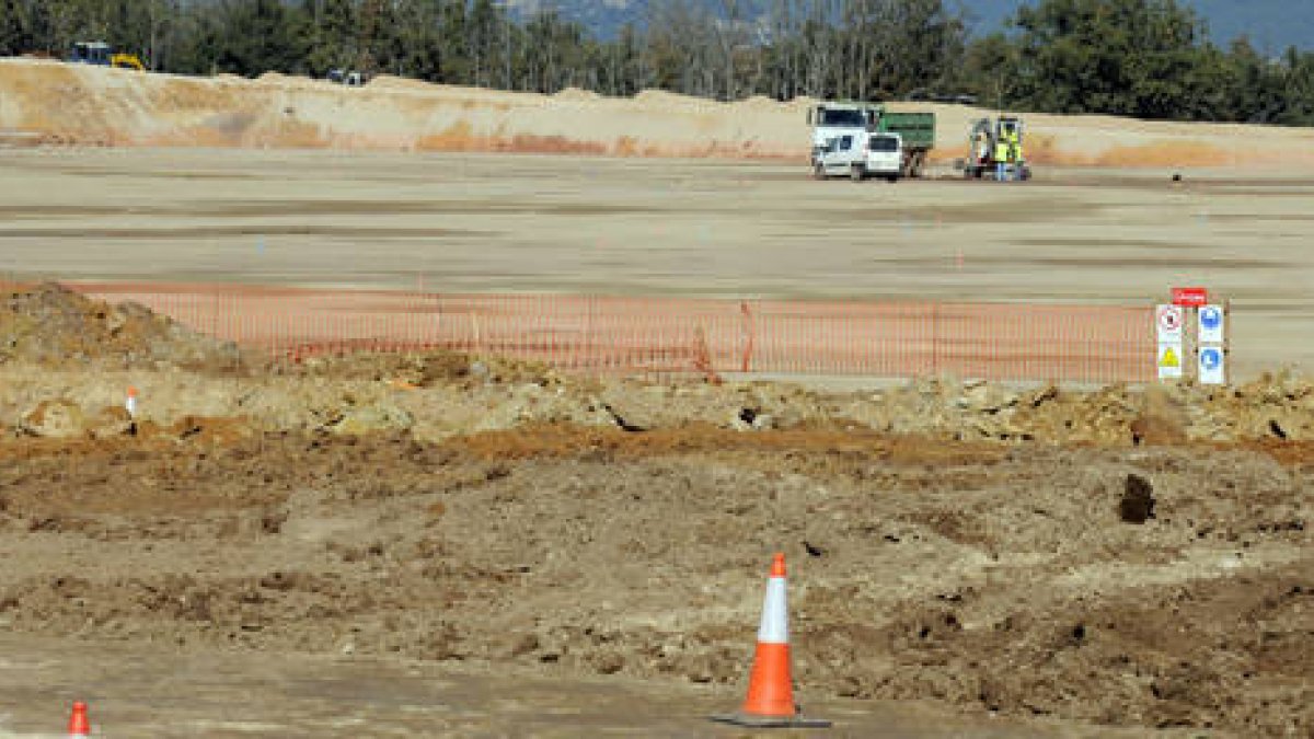 Obras de la macrocárcel en el entorno de La Laguna. / VALENTÍN GUISANDE-