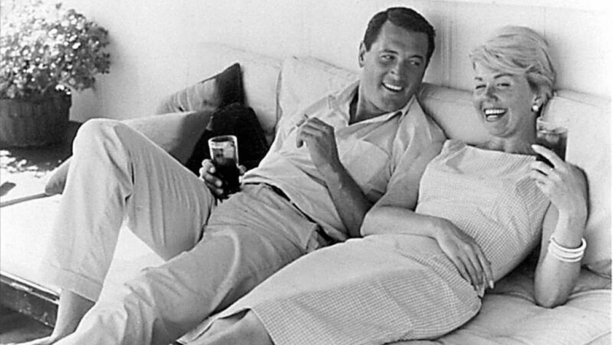 La actriz Doris Day, con Rock Hudson, en una imagen de 1960.-AFP