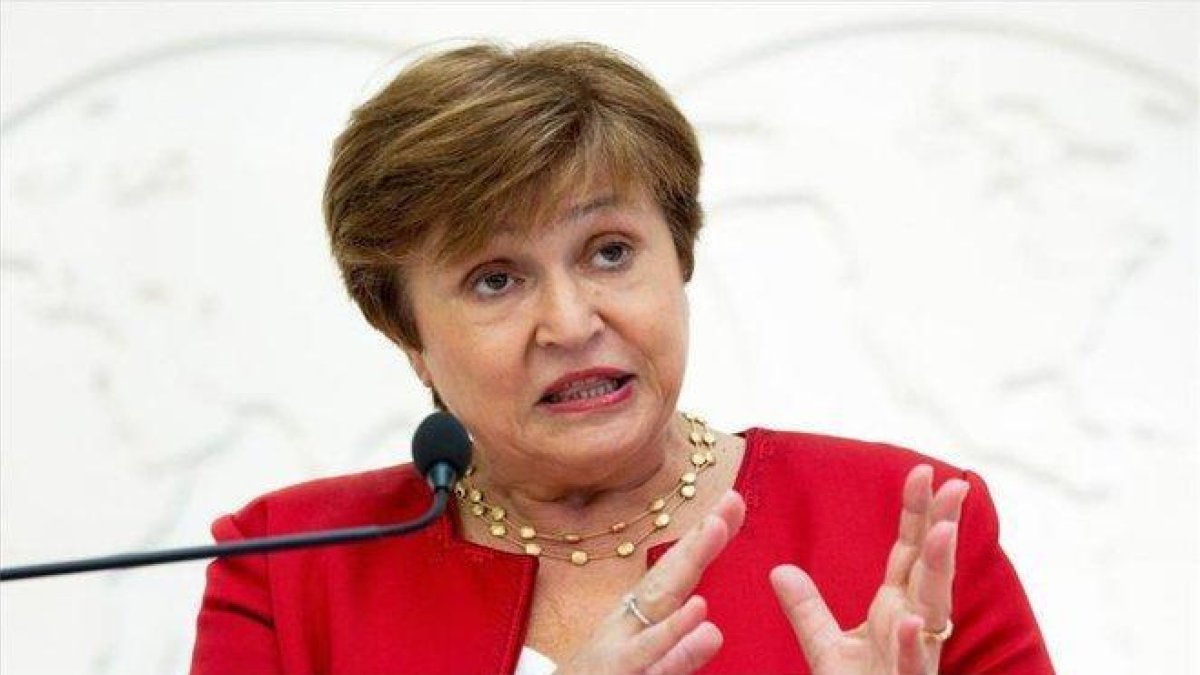 Kristalina Georgieva, la directora gerente del Fondo Monetario Internacional.-EFE