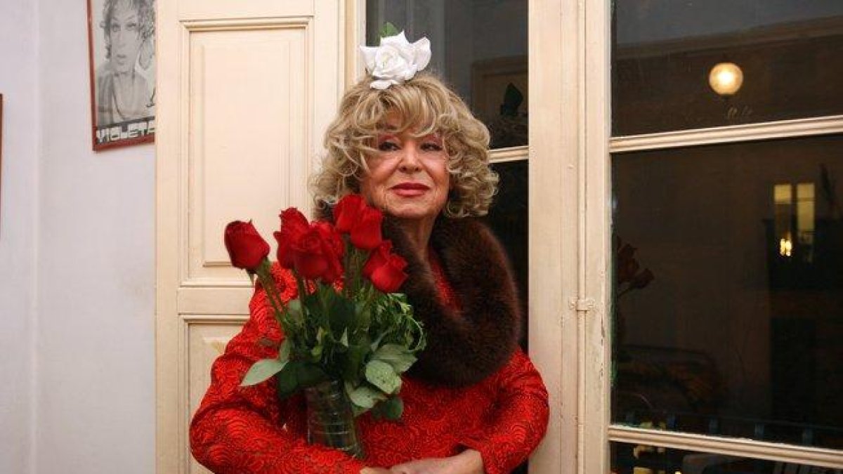 Violeta la Burra, en una imagen de archivo en Barcelona.-ELISENDA PONS