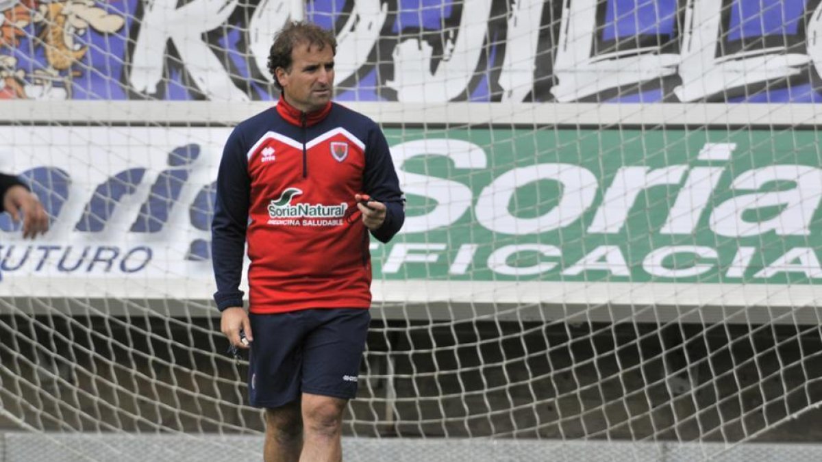 El preparador del Numancia, Jagoba Arrasate.-VALENTÍN GUISANDE
