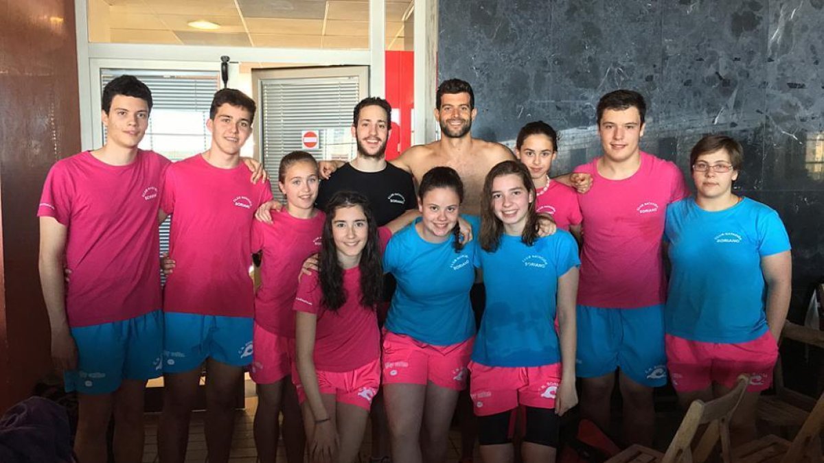 Integrantes del club soriano que participaron en Valladolid.-CLUB NATACIÓN SORIANO-CAEP