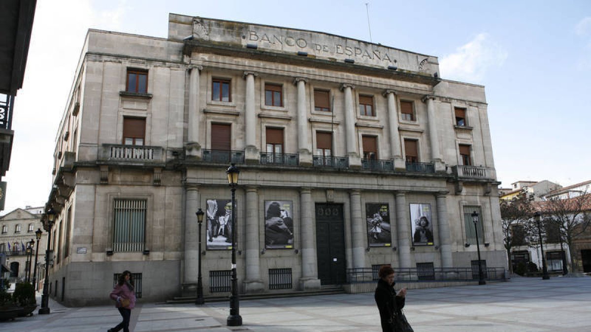 Edificio del Banco de España de Soria.-