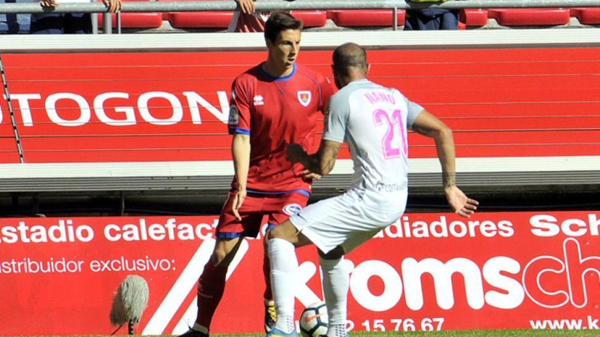 Guillermo será hoy titular en el Carlos Tartiere comandando la punta del ataque del Numancia.-Daniel Rodríguez