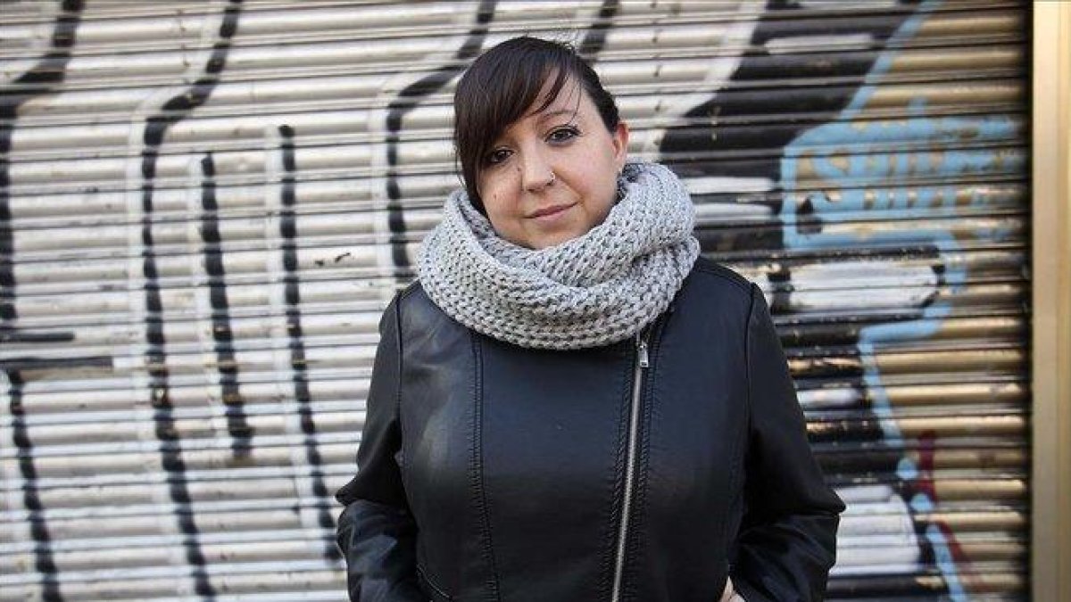 María José Lillo, que fue despedida en Unísono tras tener bajas médicas, en Fuenlabrada (Madrid).-DAVID CASTRO