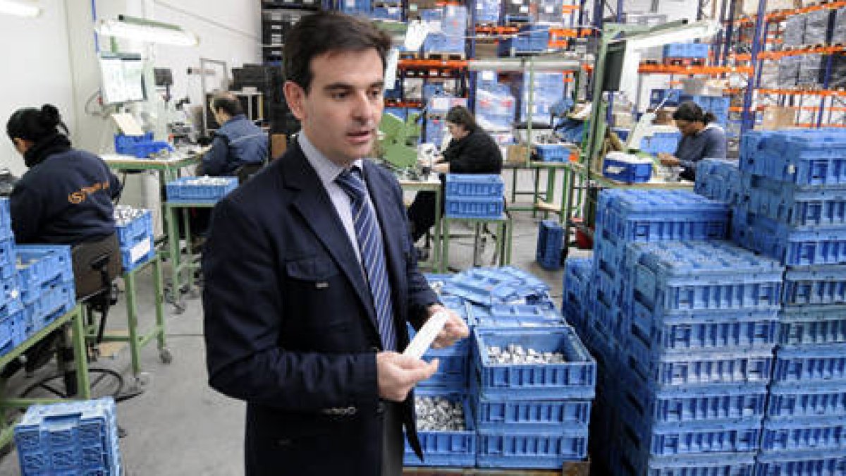 José María Vijuesca en sus instalaciones de Staff Plus./ V. G. -