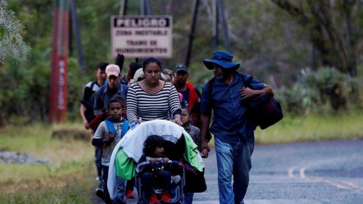 La Cruz Roja delegada en Guatemala brindó atención prehospitalaria a 1.046 migrantes.-EFE
