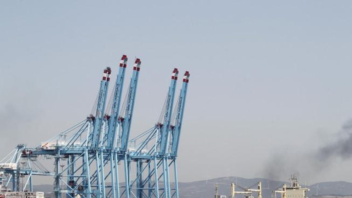 Terminal de contenedores del Puerto de Algeciras (Cádiz).-A. CARRASCO RAGEL (EFE)