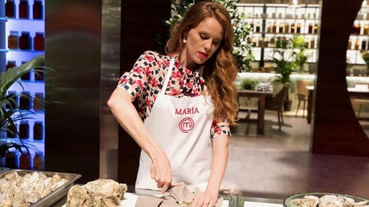 María Castro, en la cocina de Masterchef celebrity 3.-RTVE