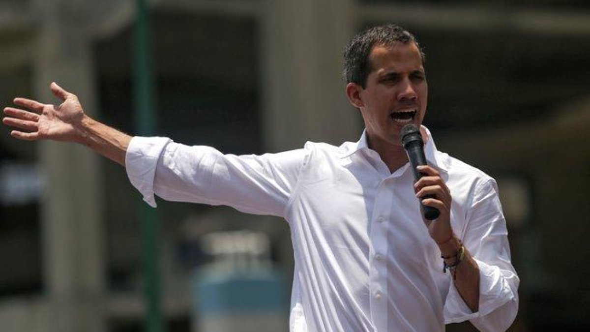 Juan Guaidó, presidente interino de Venezuela.-AFP