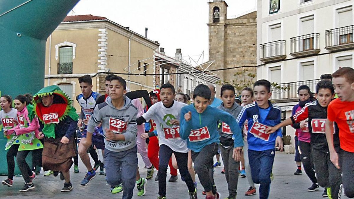 Imagen de la carrera de San Silvestre de Ágreda.-MARIO TEJEDOR