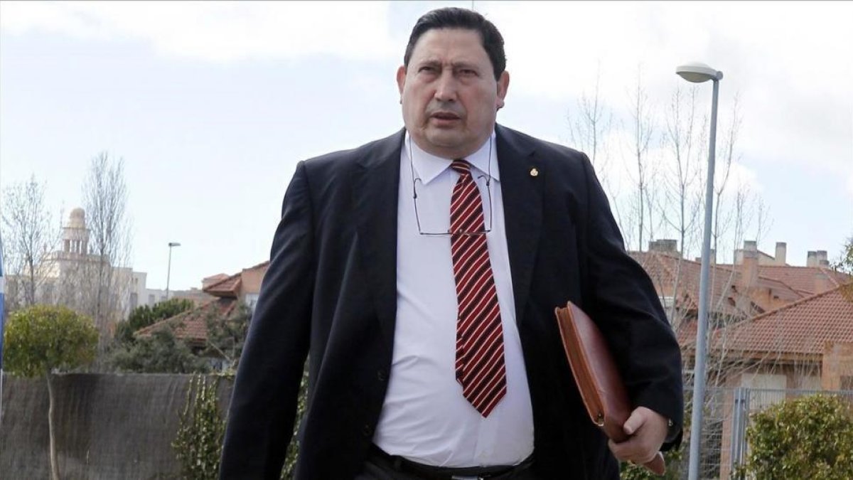 Sánchez Arminio, antes de una reunión en Madrid.-DAVID CASTRO