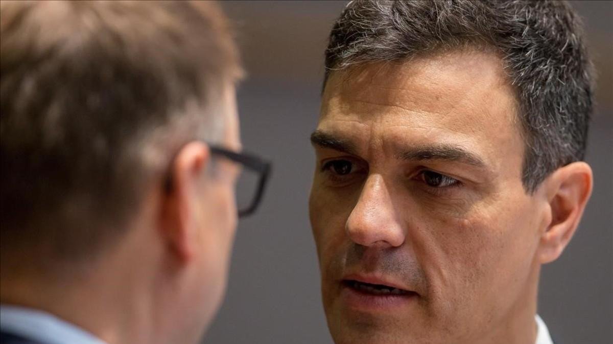 Pedro Sánchez, este viernes en Bruselas.-PERIODICO (EFE / STEPHANIE LECOCQ)