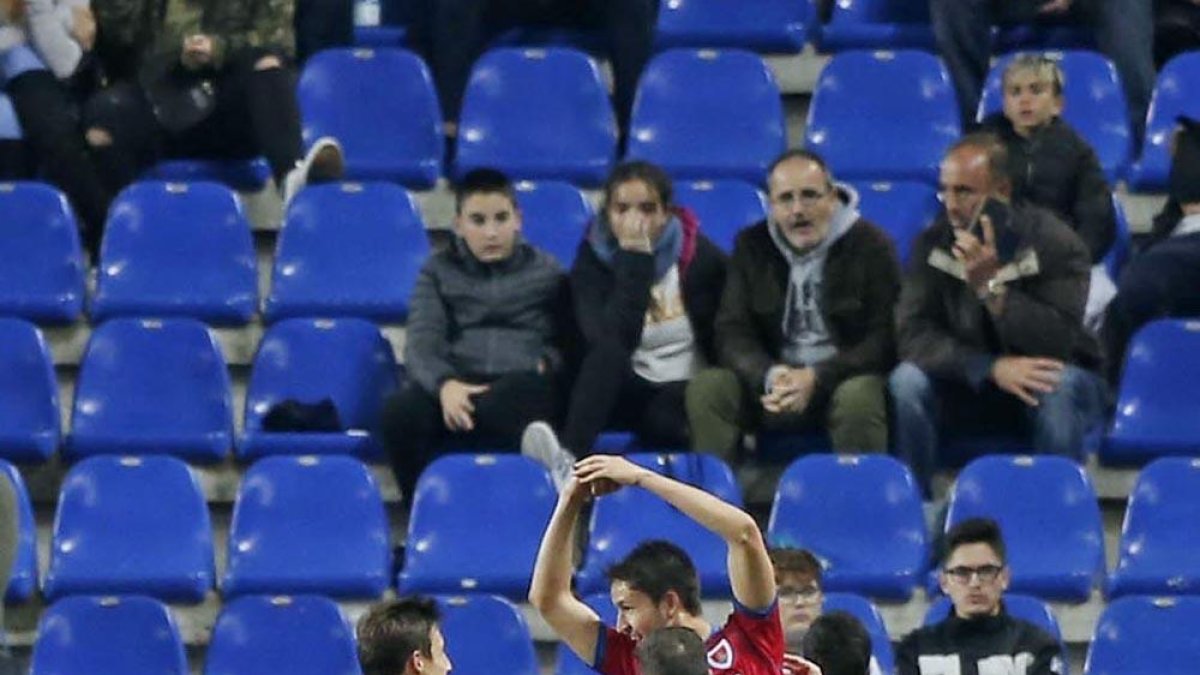 Hace un año el Numancia se clasificaba en la Copa en La Rosaleda con un gol de Elgezabal.-Área 11