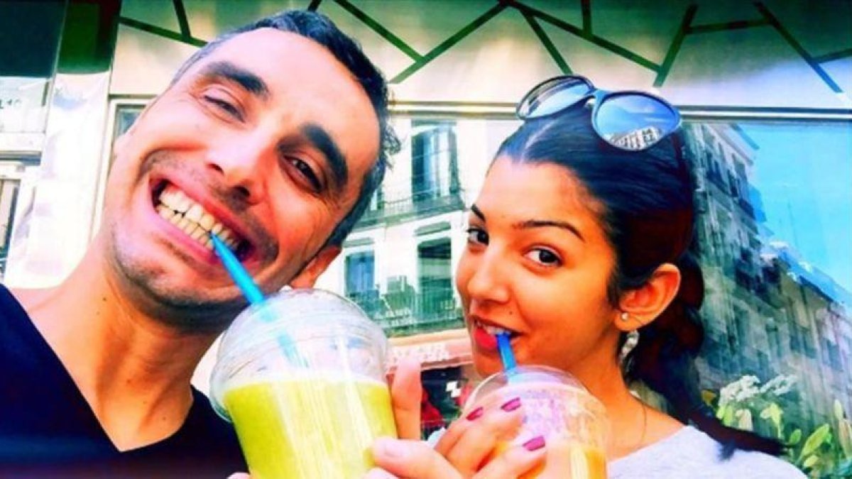 Canco Rodríguez posa con su novia Marta, en su cuenta de Instagram.-INSTAGRAM