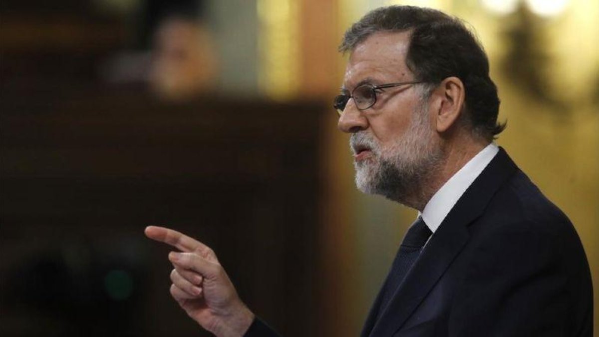 Mariano Rajoy, en el Congreso de los Diputados.-EFE / JUAN CARLOS HIDALGO