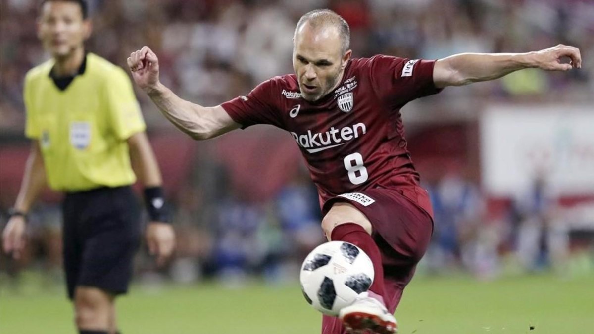 Andrés Iniesta, en Japón.-