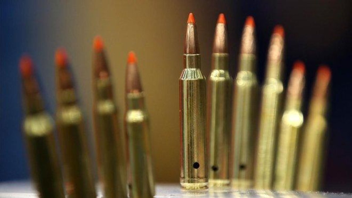 Munición que Walmart dejará de vender, tras su anuncio de este martes.-JUSTIN SULLIVAN (AFP)