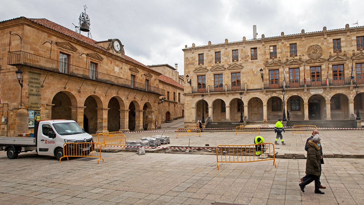 Obras de accesibilidad en la plaza Mayor - Mario Tejedor