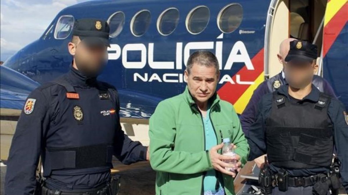 Antonio Troitiño a su llegada a España después de que la Justicia británica acordara su extradición.-