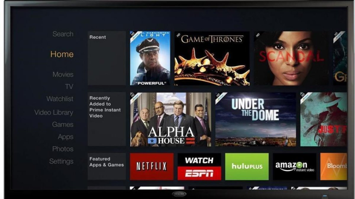 Fotomontaje de Amazon con diferentes productos audiovisuales que se comercializan a través de plataformas de televisión por internet.-AMAZON HANDOUT