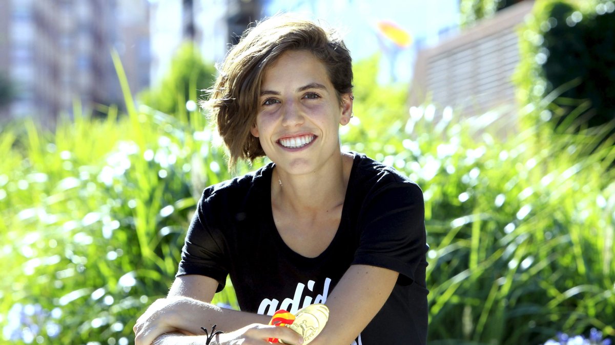 Marta Pérez con una medalla en una imagen de archivo. HDS