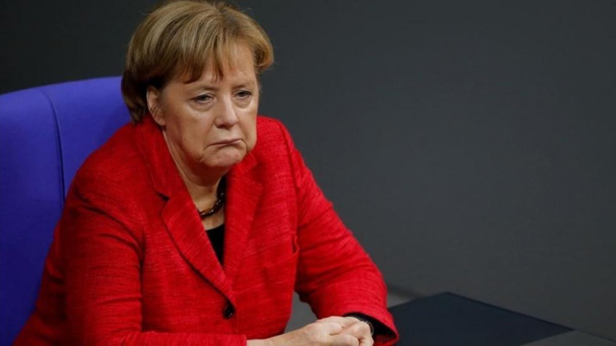 La cancillera Angela Merkel, el lunes.-/ REUTERS / AXEL SCHMIDT