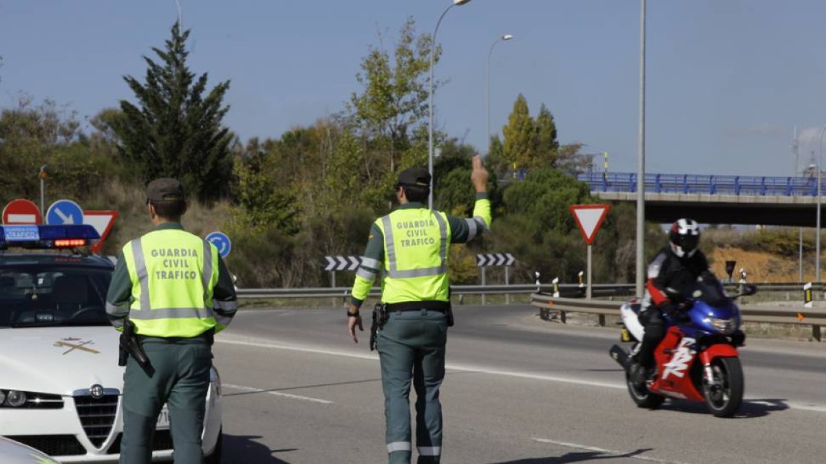 Control de carretera en la provincia de Soria.-VALENTÍN GUISANDE
