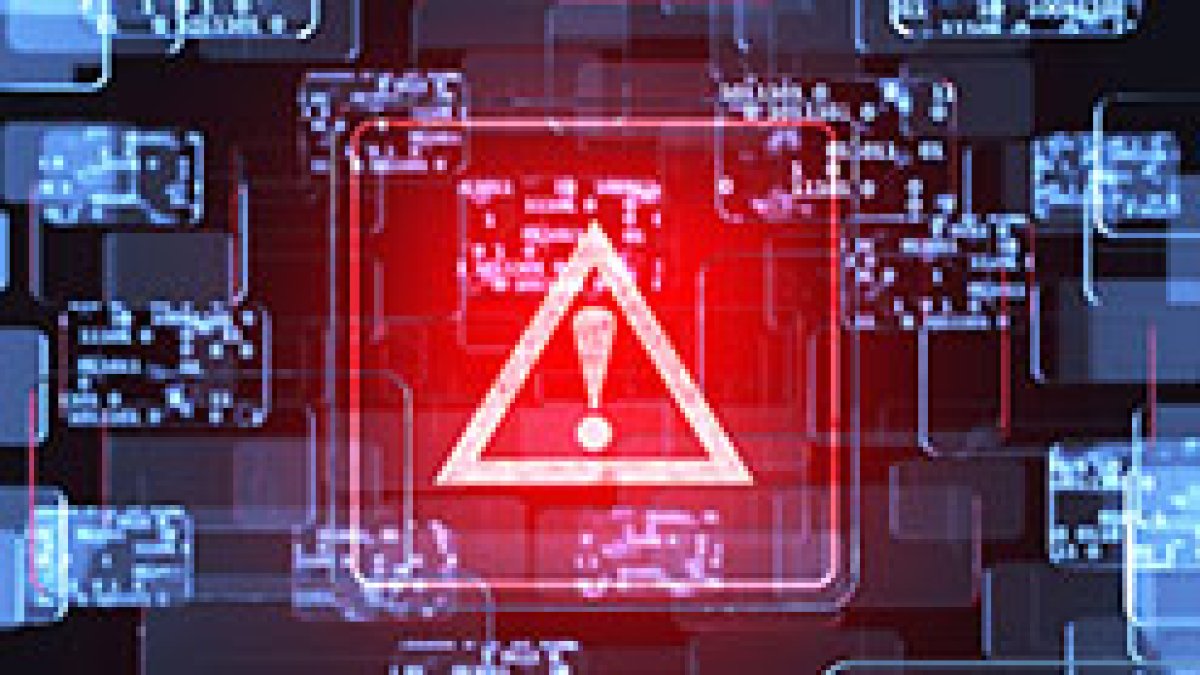 Sistema de alerta en un ordenador en una imagen recogida del Centro Criptológico Nacional.-HDS