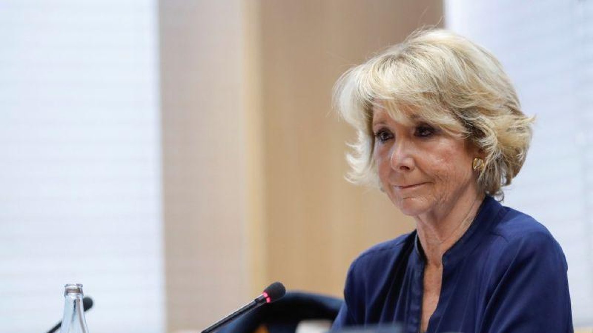 La expresidenta de la Comunidad de Madrid, Esperanza Aguirre.-EMILIO NARANJO (EFE)
