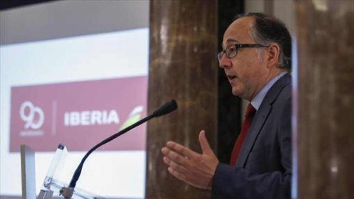 Luis Gallego, presidente ejecutivo de Iberia.-EFE / EMILIO NARANJO