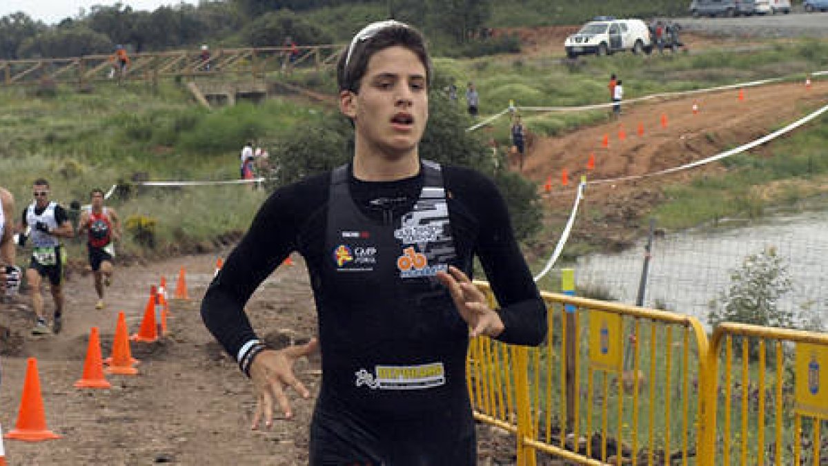 El campeón de España júnior de Duatlón Cross, Nacho Barranco. -