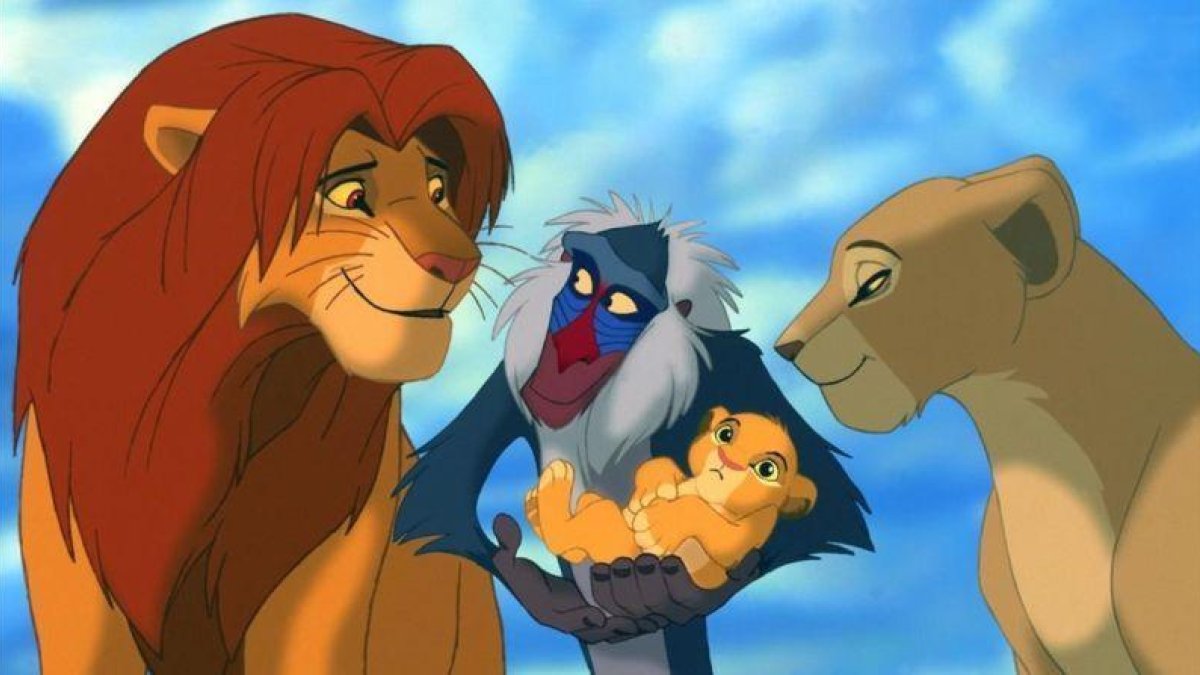Imagen de la película de Disney 'El rey León'.-