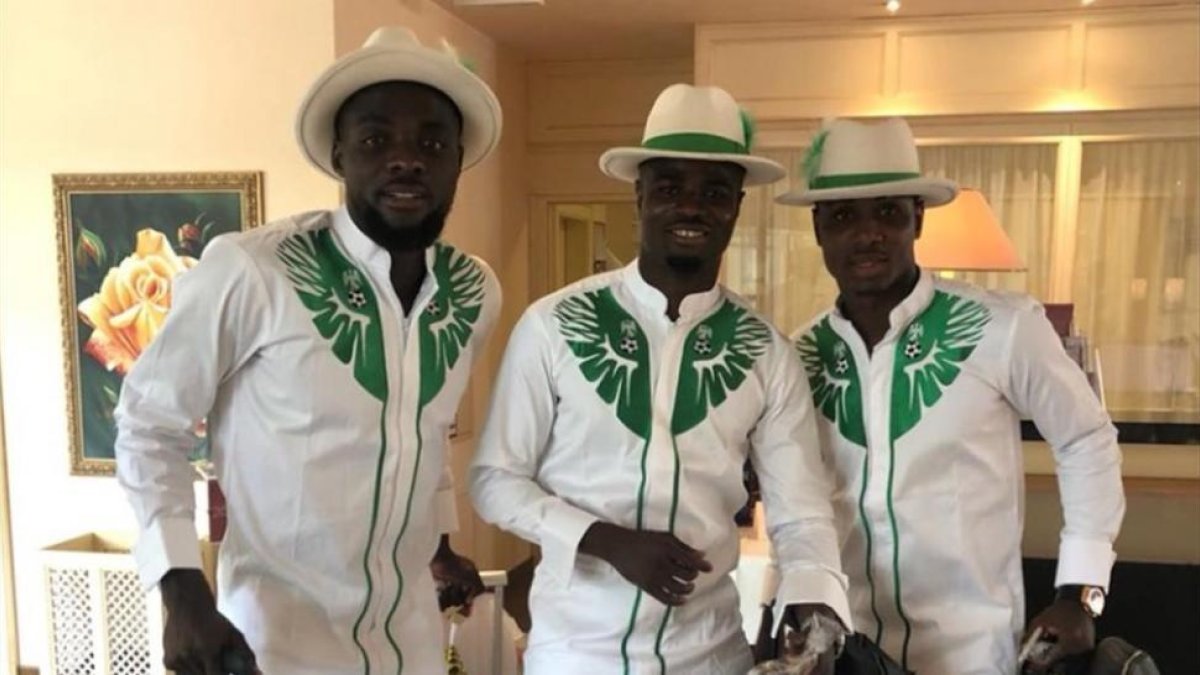 Jugadores de la selección nigeriana.-PERIODICO