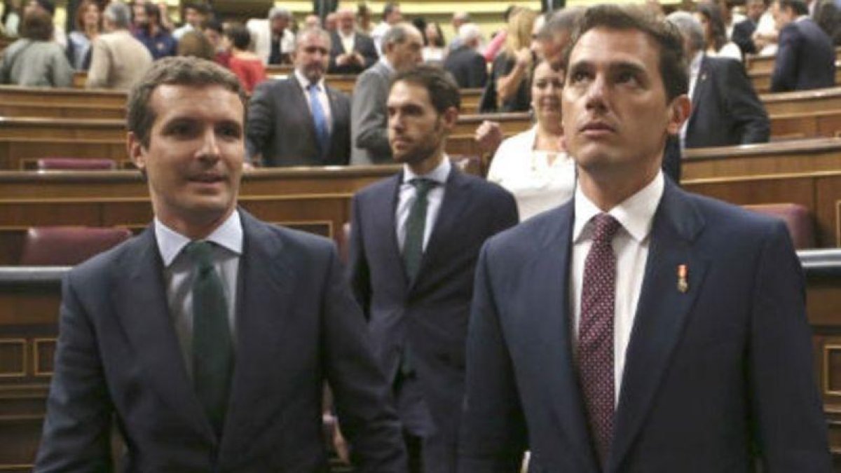 Casado y Rivera, en el Congreso-