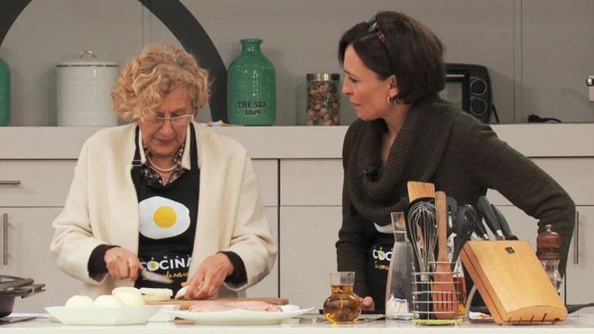 Manuela Carmena, en Canal Cocina.-