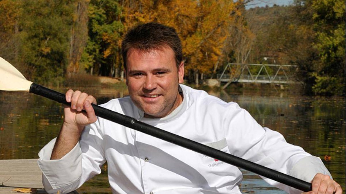 Alfonso Romero, en el Duero.-VALENTÍN GUISANDE